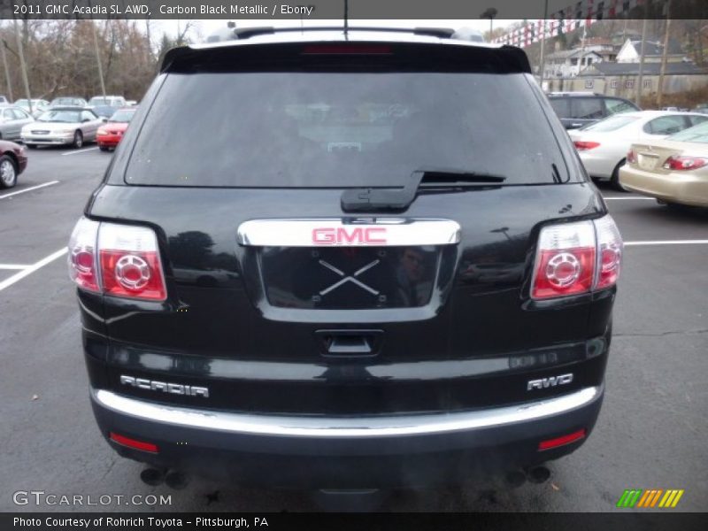 Carbon Black Metallic / Ebony 2011 GMC Acadia SL AWD