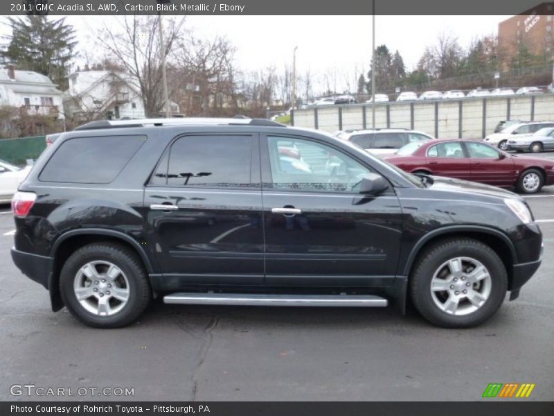 Carbon Black Metallic / Ebony 2011 GMC Acadia SL AWD