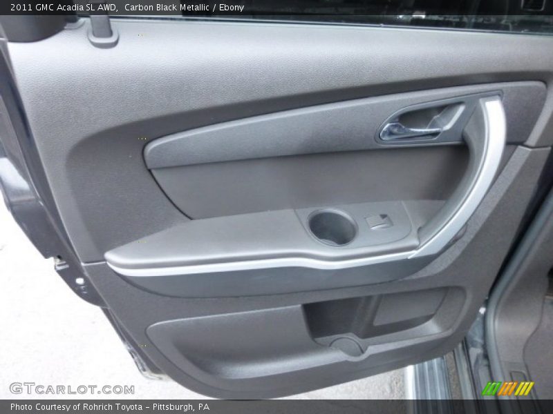 Carbon Black Metallic / Ebony 2011 GMC Acadia SL AWD