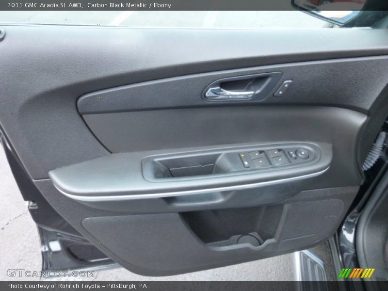 Carbon Black Metallic / Ebony 2011 GMC Acadia SL AWD
