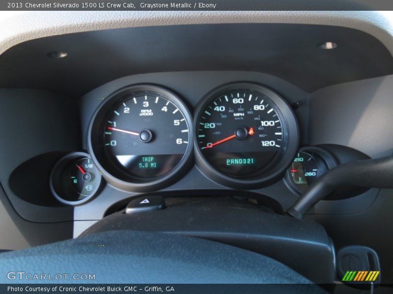 Graystone Metallic / Ebony 2013 Chevrolet Silverado 1500 LS Crew Cab