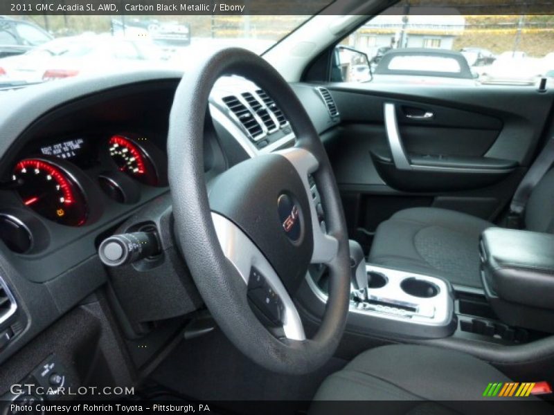 Carbon Black Metallic / Ebony 2011 GMC Acadia SL AWD
