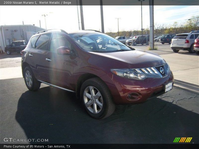 Merlot Metallic / Beige 2009 Nissan Murano S