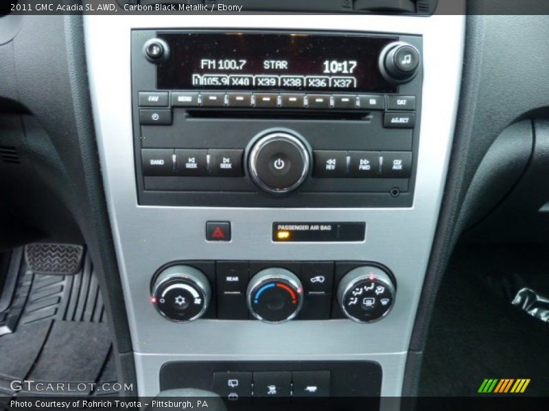 Carbon Black Metallic / Ebony 2011 GMC Acadia SL AWD