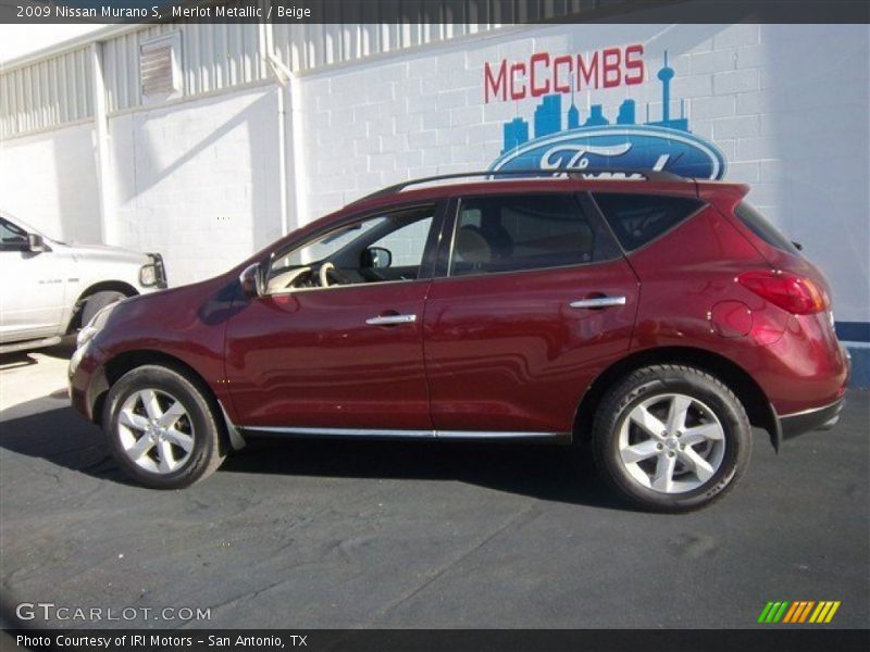 Merlot Metallic / Beige 2009 Nissan Murano S