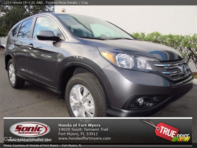 Polished Metal Metallic / Gray 2013 Honda CR-V EX AWD