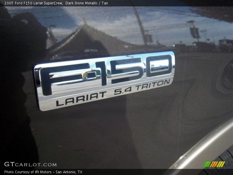 Dark Stone Metallic / Tan 2005 Ford F150 Lariat SuperCrew