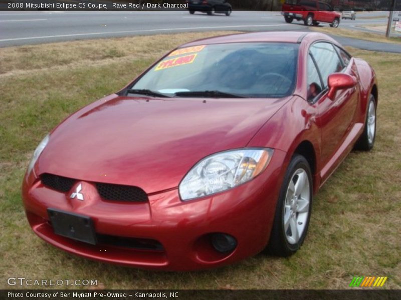 Rave Red / Dark Charcoal 2008 Mitsubishi Eclipse GS Coupe