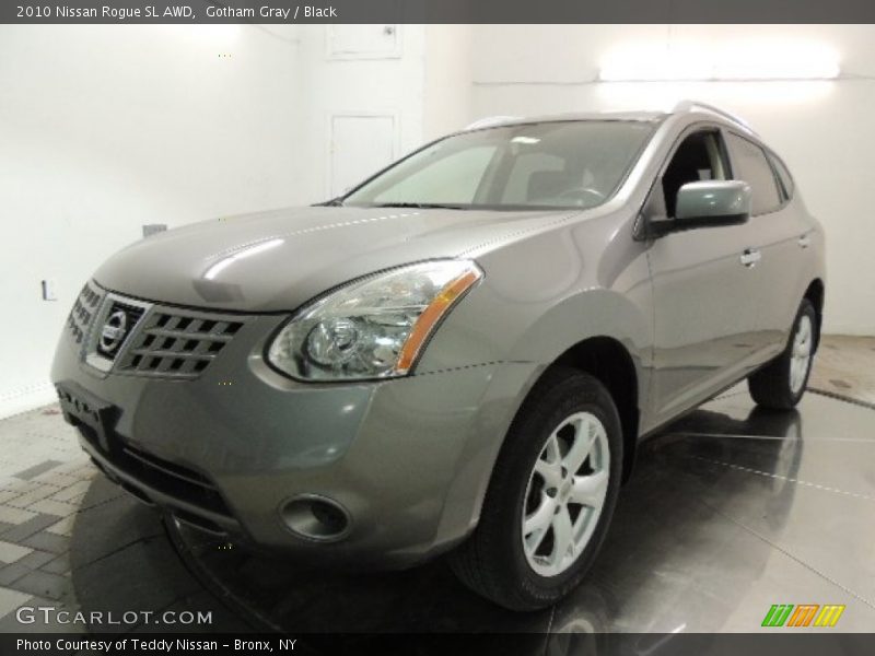 Gotham Gray / Black 2010 Nissan Rogue SL AWD