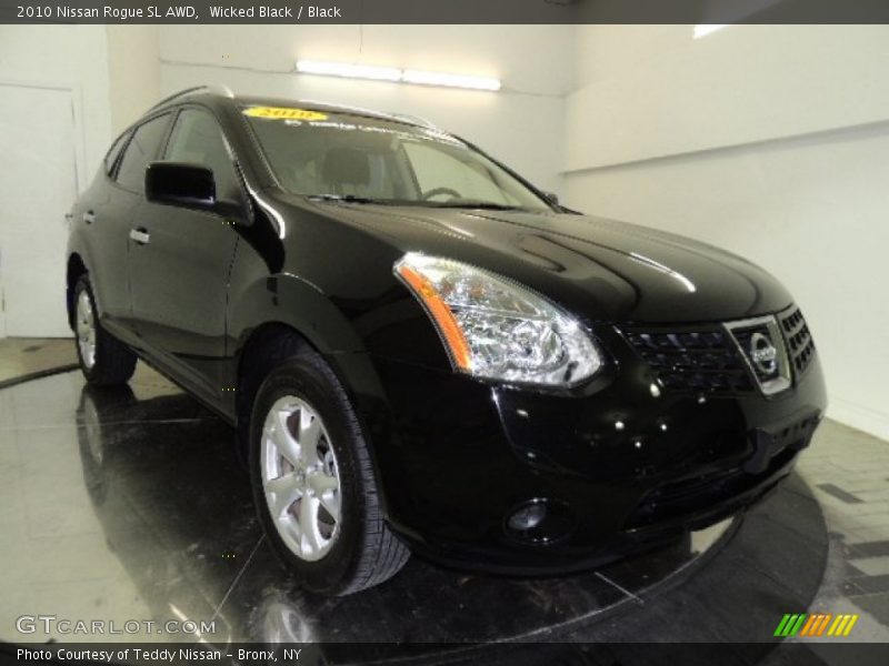 Wicked Black / Black 2010 Nissan Rogue SL AWD