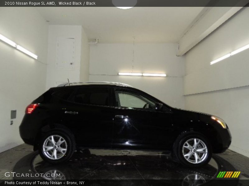 Wicked Black / Black 2010 Nissan Rogue SL AWD