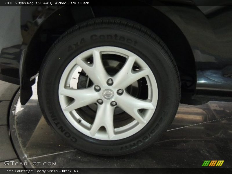 Wicked Black / Black 2010 Nissan Rogue SL AWD