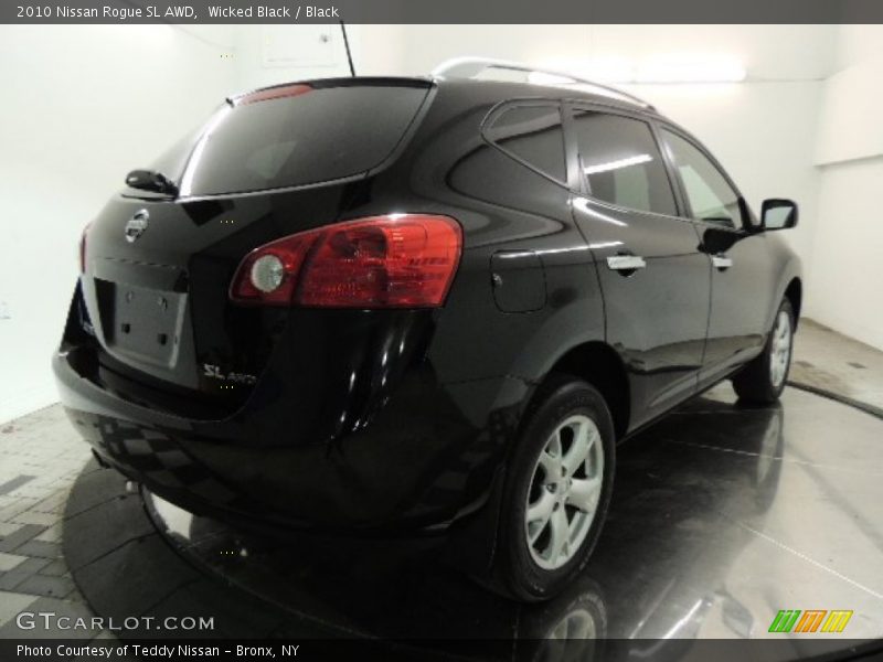 Wicked Black / Black 2010 Nissan Rogue SL AWD