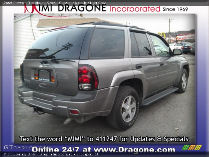Graystone Metallic / Light Gray 2006 Chevrolet TrailBlazer LS 4x4