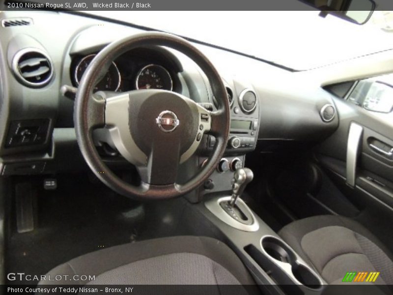 Wicked Black / Black 2010 Nissan Rogue SL AWD