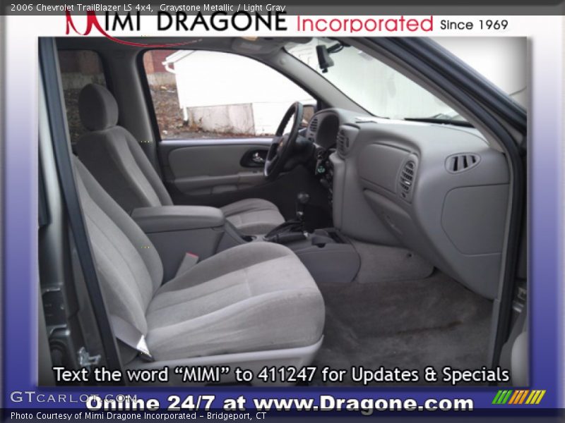 Graystone Metallic / Light Gray 2006 Chevrolet TrailBlazer LS 4x4