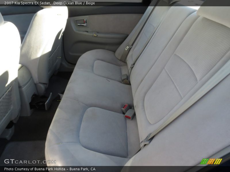Deep Ocean Blue / Beige 2007 Kia Spectra EX Sedan