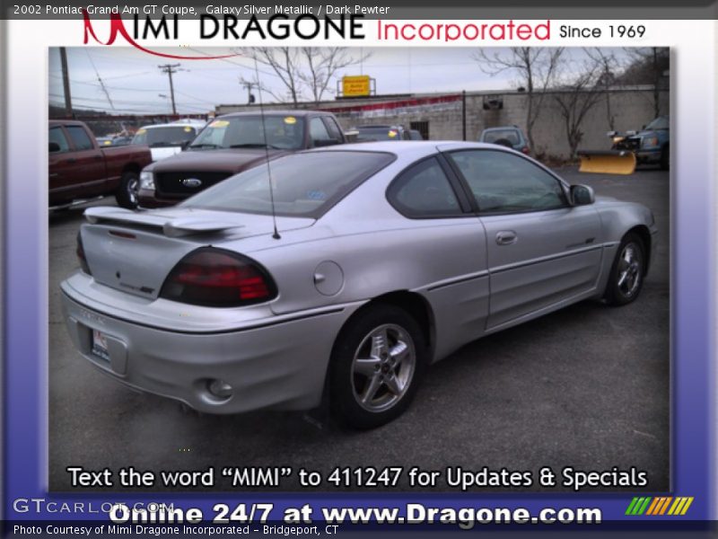 Galaxy Silver Metallic / Dark Pewter 2002 Pontiac Grand Am GT Coupe