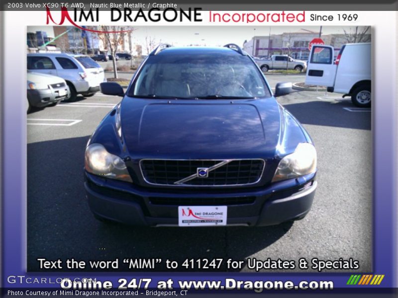 Nautic Blue Metallic / Graphite 2003 Volvo XC90 T6 AWD