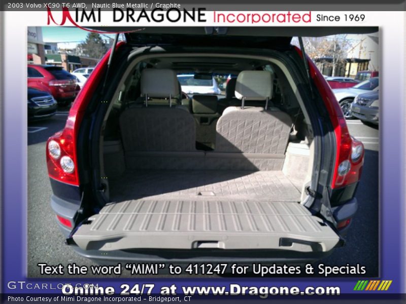 Nautic Blue Metallic / Graphite 2003 Volvo XC90 T6 AWD