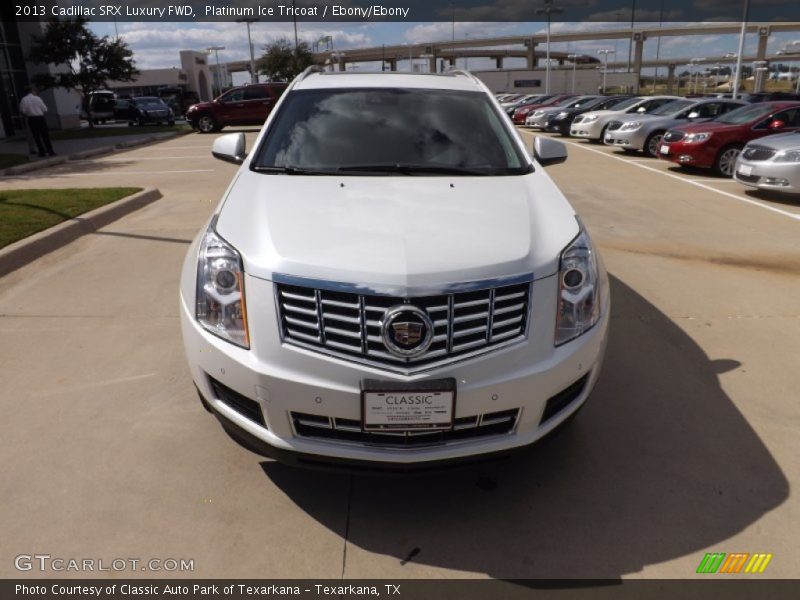 Platinum Ice Tricoat / Ebony/Ebony 2013 Cadillac SRX Luxury FWD