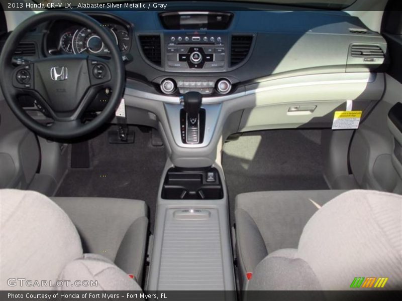 Alabaster Silver Metallic / Gray 2013 Honda CR-V LX