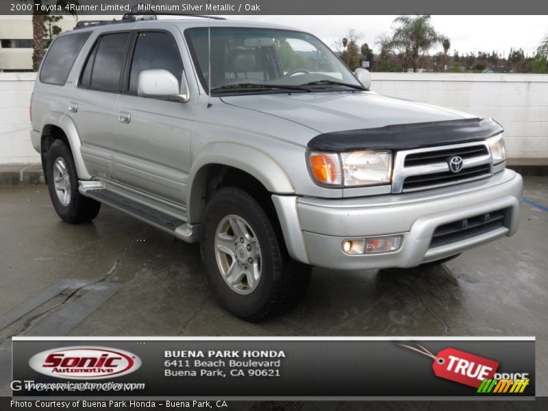 Millennium Silver Metallic / Oak 2000 Toyota 4Runner Limited