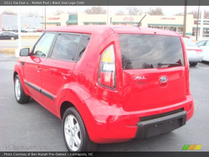 Molten Red / Black Soul Logo Cloth 2011 Kia Soul +