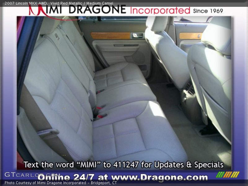 Vivid Red Metallic / Medium Camel 2007 Lincoln MKX AWD