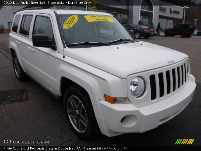 Stone White / Dark Slate Gray 2010 Jeep Patriot Sport 4x4
