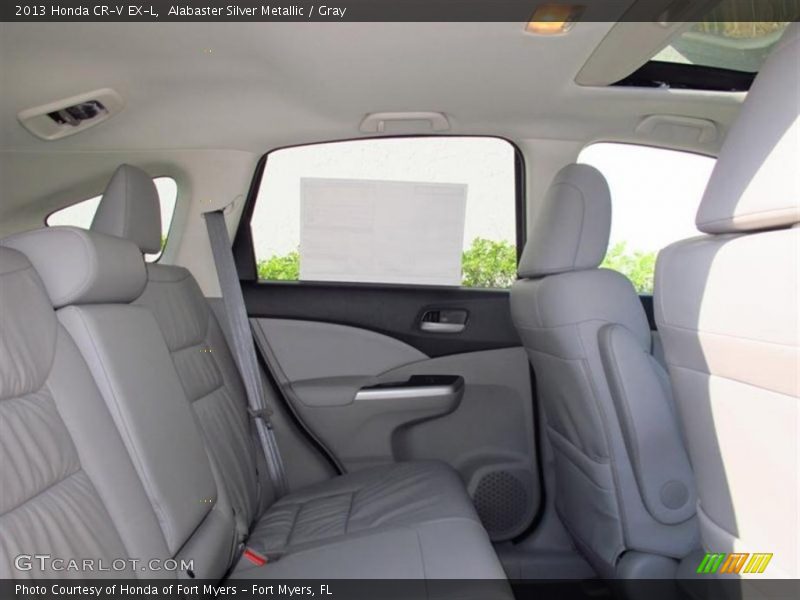 Alabaster Silver Metallic / Gray 2013 Honda CR-V EX-L