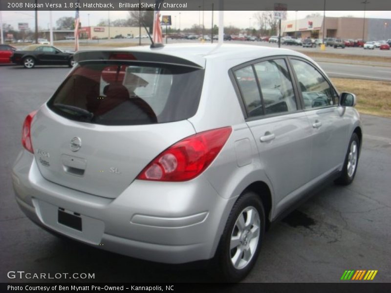 Brilliant Silver / Charcoal 2008 Nissan Versa 1.8 SL Hatchback