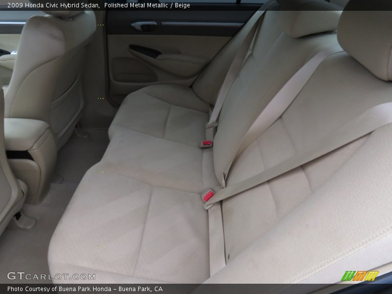 Polished Metal Metallic / Beige 2009 Honda Civic Hybrid Sedan