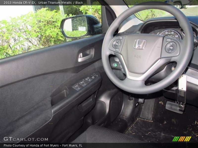 Urban Titanium Metallic / Black 2013 Honda CR-V EX
