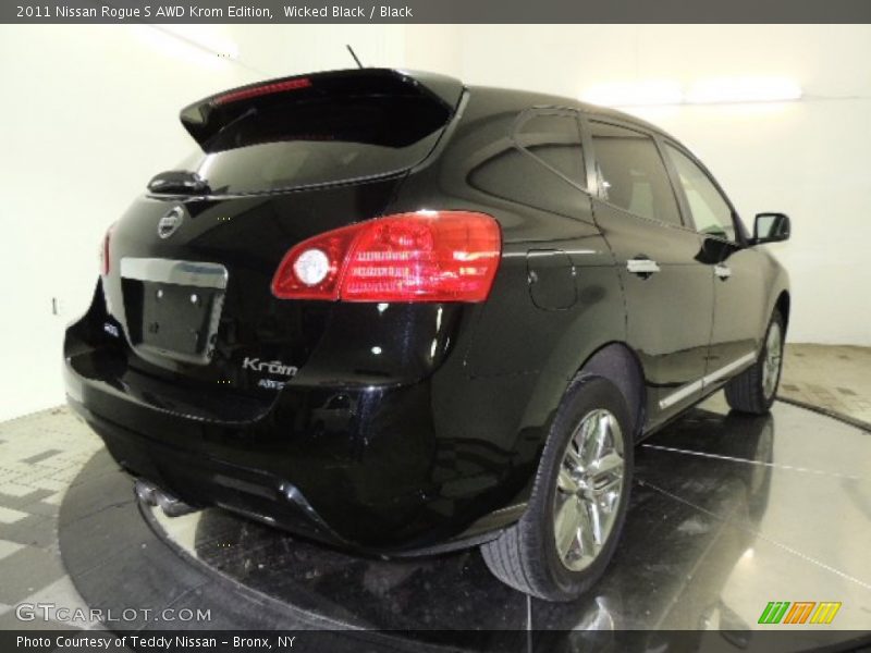 Wicked Black / Black 2011 Nissan Rogue S AWD Krom Edition