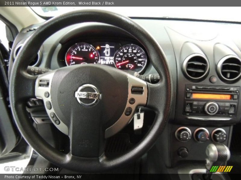 Wicked Black / Black 2011 Nissan Rogue S AWD Krom Edition