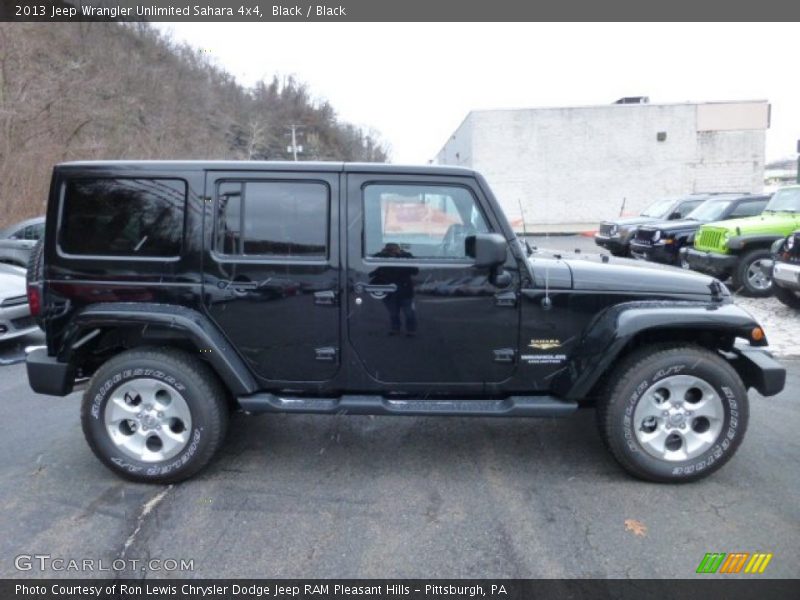 Black / Black 2013 Jeep Wrangler Unlimited Sahara 4x4