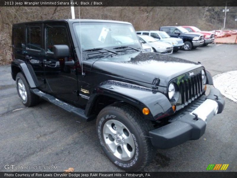 Black / Black 2013 Jeep Wrangler Unlimited Sahara 4x4