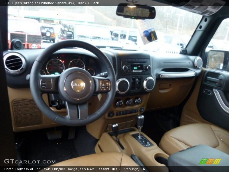 Black / Black 2013 Jeep Wrangler Unlimited Sahara 4x4