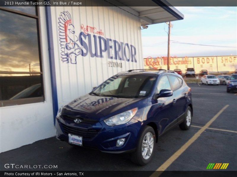 Iris Blue / Taupe 2013 Hyundai Tucson GLS