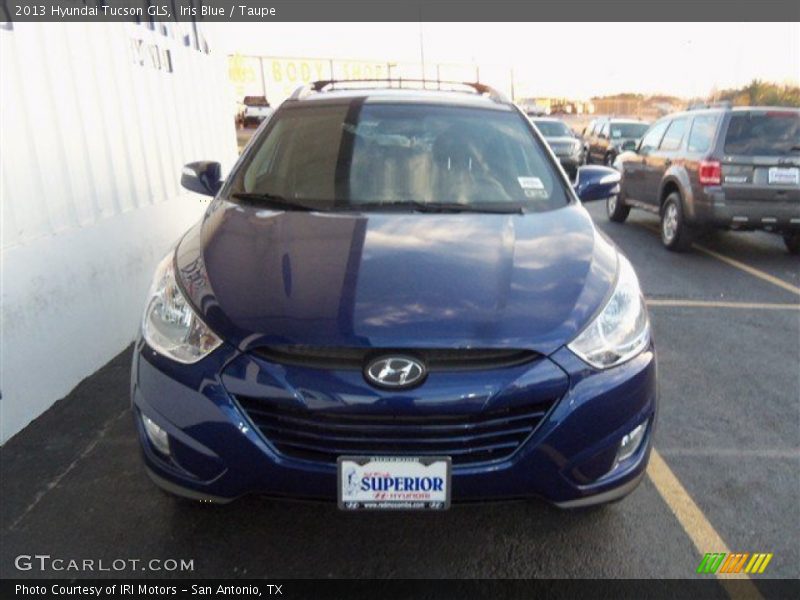 Iris Blue / Taupe 2013 Hyundai Tucson GLS