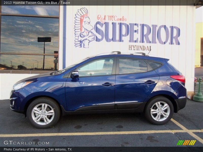 Iris Blue / Taupe 2013 Hyundai Tucson GLS