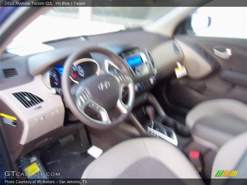 Iris Blue / Taupe 2013 Hyundai Tucson GLS