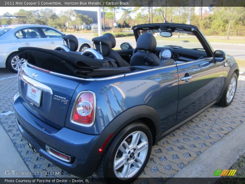 Horizon Blue Metallic / Carbon Black 2011 Mini Cooper S Convertible