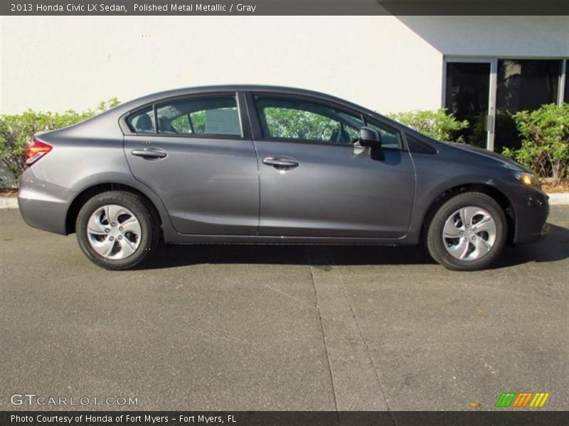 Polished Metal Metallic / Gray 2013 Honda Civic LX Sedan