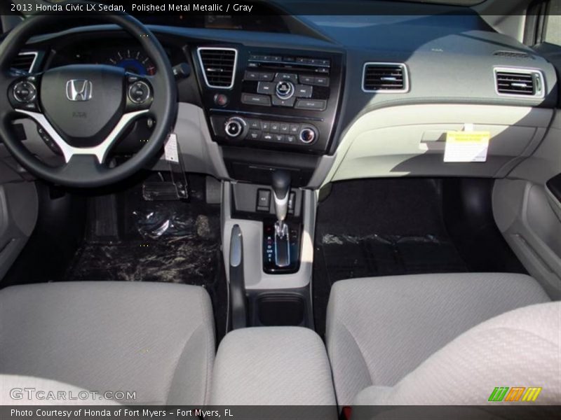 Polished Metal Metallic / Gray 2013 Honda Civic LX Sedan
