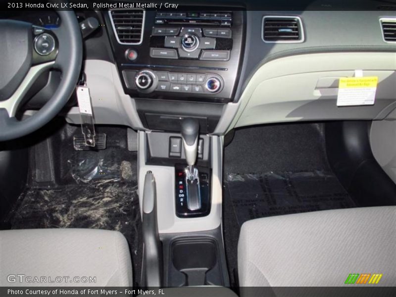 Polished Metal Metallic / Gray 2013 Honda Civic LX Sedan