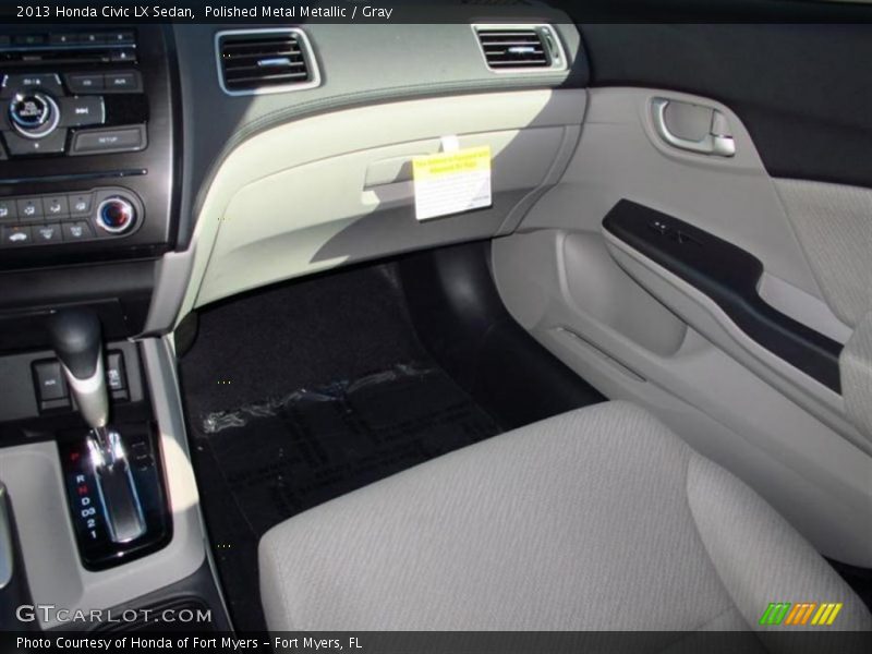 Polished Metal Metallic / Gray 2013 Honda Civic LX Sedan