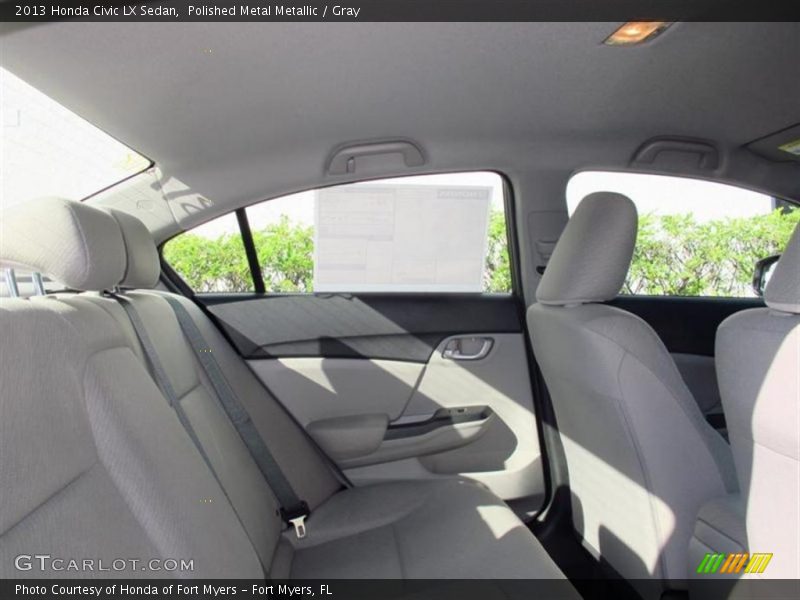 Polished Metal Metallic / Gray 2013 Honda Civic LX Sedan