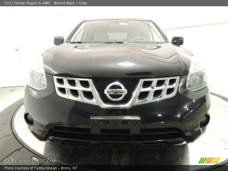 Wicked Black / Gray 2011 Nissan Rogue SL AWD
